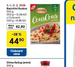 Tesco Bacchini kuskus nabídka