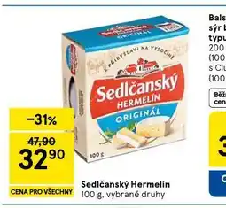 Tesco Sedlčanský hermelín nabídka