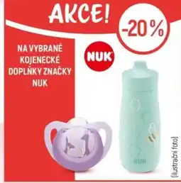 Globus Na vybrané kojenecké doplňky značky Nuk nabídka