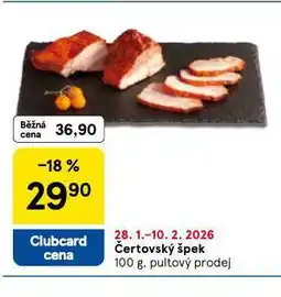 Tesco Čertovský špek nabídka