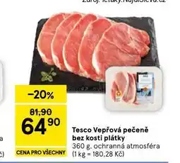 Tesco Vepřová pečeně bez kosti plátky nabídka