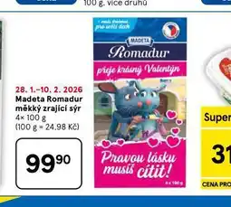 Tesco Madeta romadur měkký zrající sýr nabídka