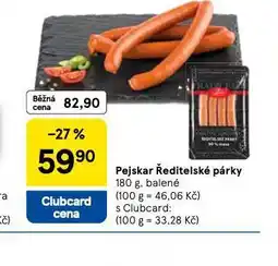 Tesco Ředitelské párky nabídka