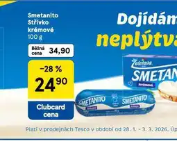 Tesco Smetanito střívko krémové nabídka