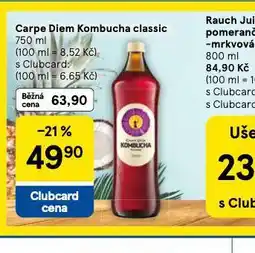 Tesco Carpe diem kombucha classic nabídka