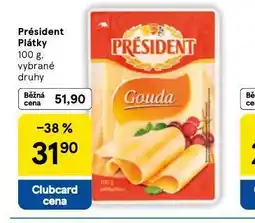 Tesco Président plátky nabídka