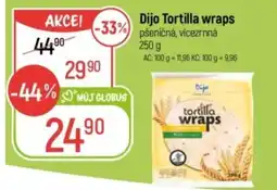 Globus Dijo Tortilla wraps nabídka