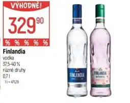 Globus FINLANDIA vodka nabídka