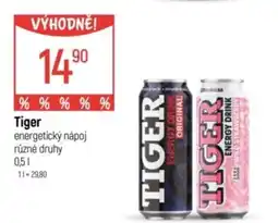 Globus TIGER energetický nápoj nabídka
