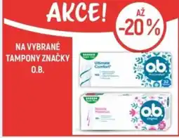 Globus Na vybrané tampony značky O.B. nabídka