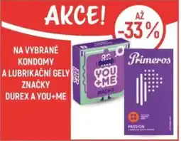 Globus A lubrikační gely značky Durex a You+me nabídka