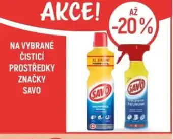 Globus Na vybrané čisticí prostředky značky Savo nabídka