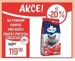 Globus Na vybrané krmivo pro kočky značky Prevital nabídka