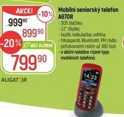 Globus Mobilní seniorský telefon A670R nabídka