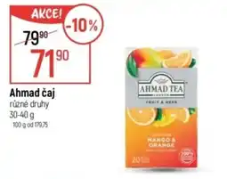 Globus Ahmad čaj nabídka