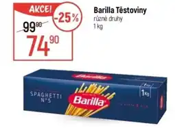 Globus Barilla Těstoviny nabídka