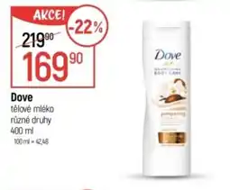Globus Dove tělové mléko nabídka