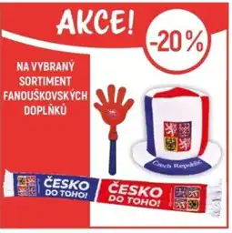 Globus Na vybraný sortiment Fanouškovských doplňků nabídka