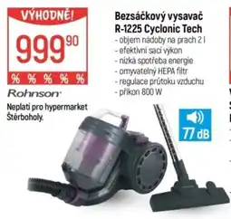 Globus Bezsáčkový vysavač R-1225 Cyclonic Tech nabídka