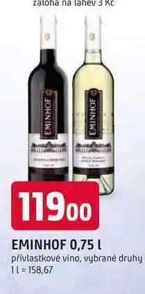Trefa EMINHOF 0,75 L přívlastkové víno nabídka