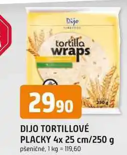Trefa DIJO TORTILLOVÉ PLACKY 4x 25 cm/250 g nabídka