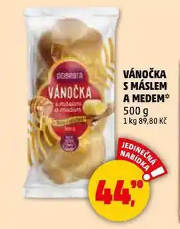 Penny Market Vánočka s máslem a medem nabídka