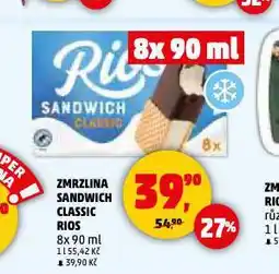 Penny Market Zmrzlina sandwich classic rios nabídka