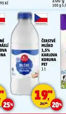 Penny Market Čerstvé mléko nabídka