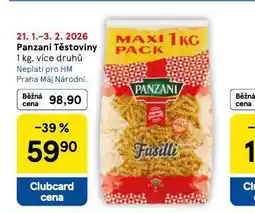 Tesco Panzani těstoviny nabídka