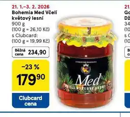 Tesco Bohemia včelí med včelí květový lesní nabídka