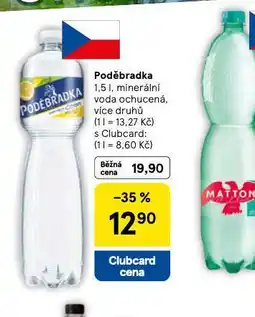 Tesco Poděbradka ochucená nabídka