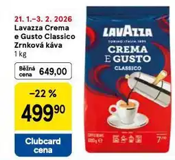 Tesco Lavazza espresso crema e gusto zrnková káva nabídka