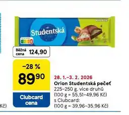 Tesco Orion studentská pečeť nabídka