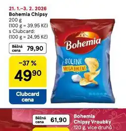 Tesco Bohemia chips nabídka