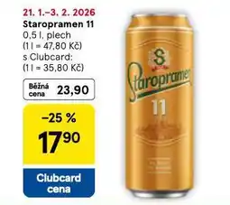 Tesco Pivo staropramen 11 nabídka