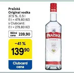 Tesco Pražská original vodka nabídka