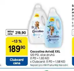 Tesco Coccolino aviváž xxl nabídka