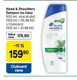 Tesco Head&shoulders šampon nabídka
