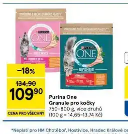 Tesco Purina one granule pro kočky nabídka