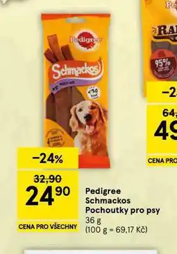 Tesco Pedigree shcmackos pochoutky pro psy nabídka
