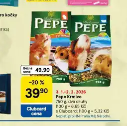 Tesco Pepe krmivo nabídka