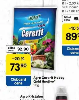 Tesco Agro cererit hobby gold hnojivo nabídka