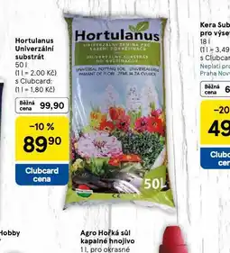 Tesco Hortulanus univerzální substrát nabídka