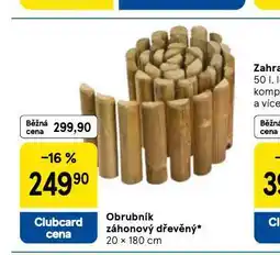 Tesco Obrubník záhonový dřevěný nabídka