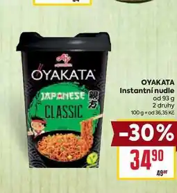 Billa OYAKATA Instantní nudle od nabídka