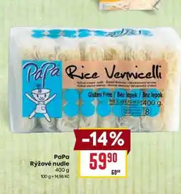 Billa PaPa Rýžové nudle nabídka