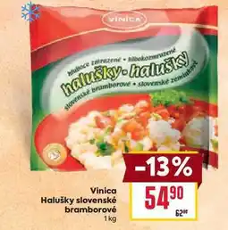 Billa Vinica Halušky slovenské bramborové nabídka