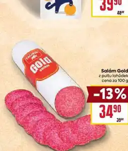 Billa Salám Gold z pultu lahůdek cena za nabídka