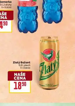 Billa Zlatý Bažant 0,51, plech nabídka