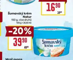 Billa Šumavský krém Natur nabídka